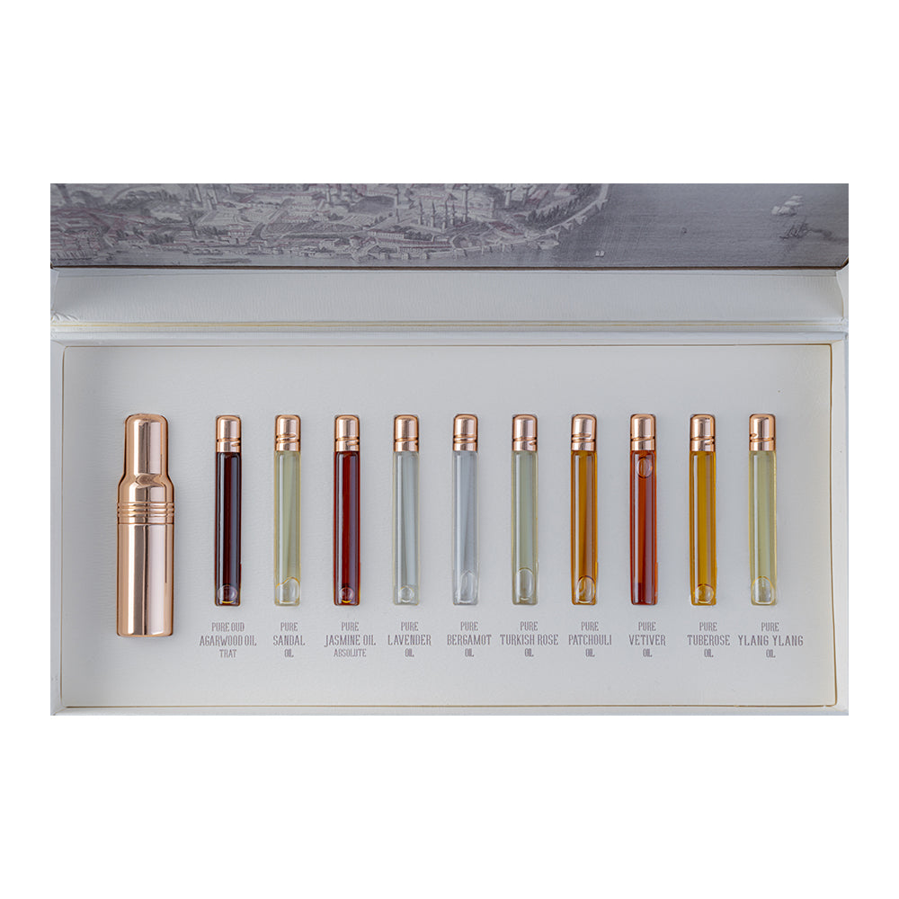 Parfumane Natural Collection | Lüks Doğal Parfüm Yağı Seti – 10 Özel Esans Vial